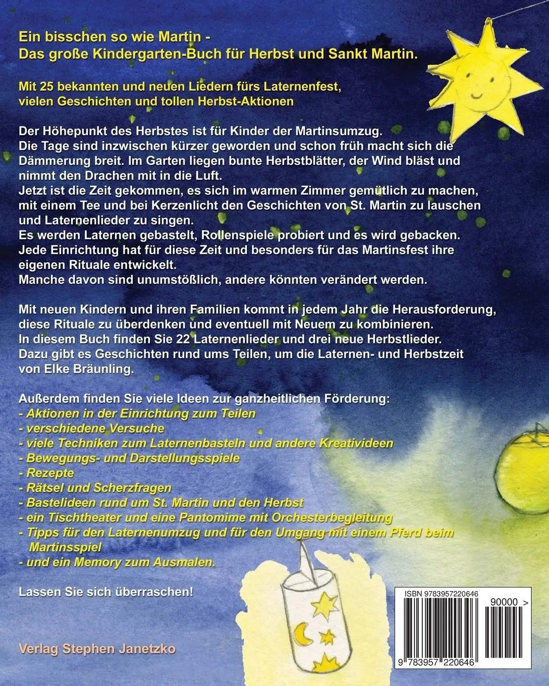 Rückseite: 9783957220646 | Ein bisschen so wie Martin - Das große Kindergarten-Buch für Herbst...