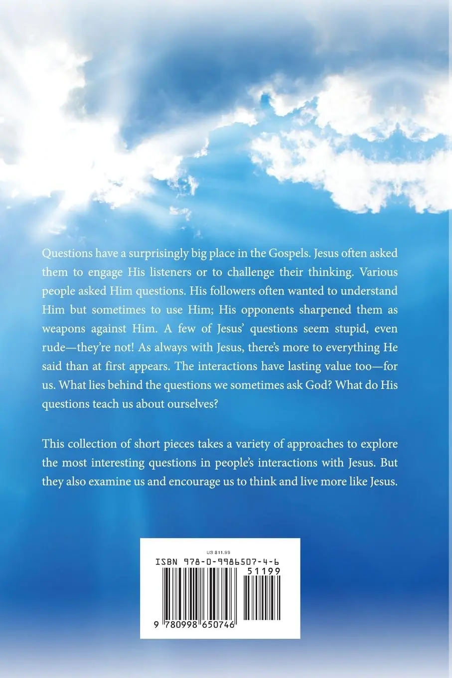 Rückseite: 9780998650746 | The Questions of Jesus | John H Avery | Taschenbuch | Englisch | 2022