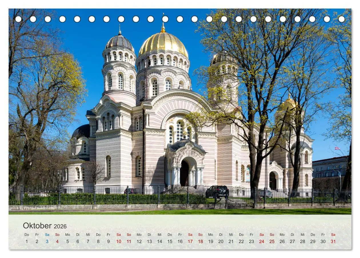 Bild: 9783457400746 | Riga - Paris des Ostens (Tischkalender 2026 DIN A5 quer), CALVENDO...