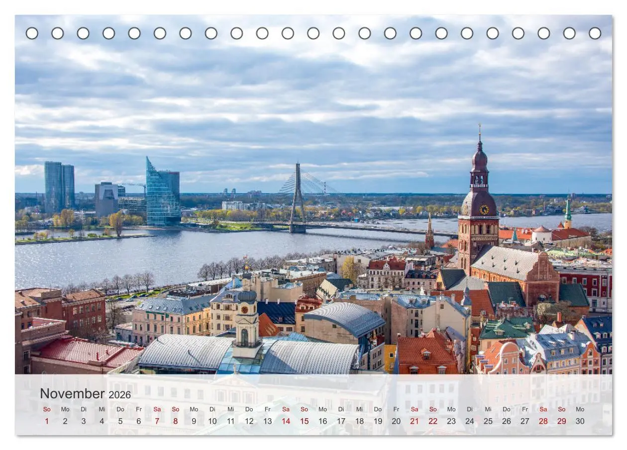Bild: 9783457400746 | Riga - Paris des Ostens (Tischkalender 2026 DIN A5 quer), CALVENDO...