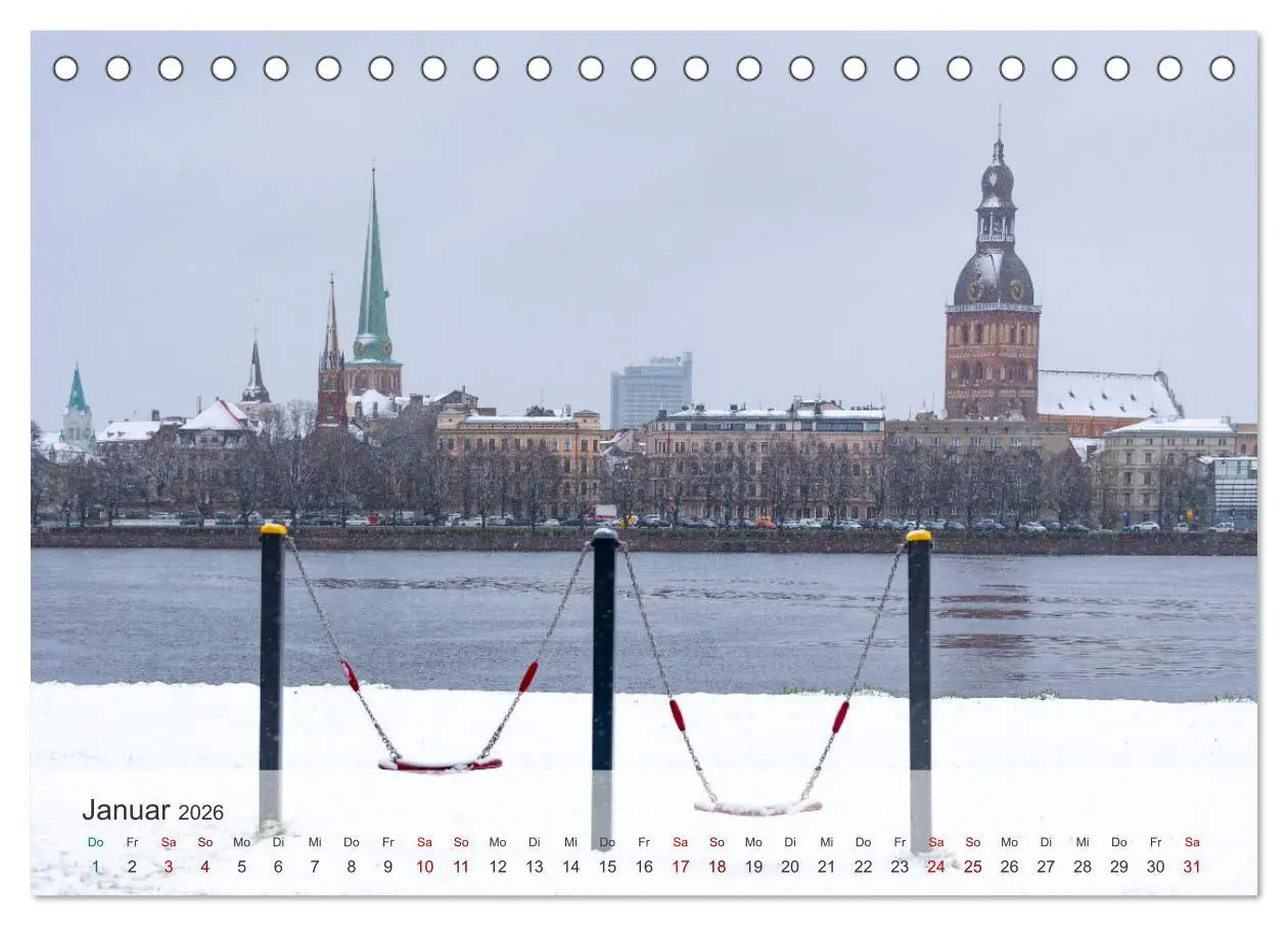 Bild: 9783457400746 | Riga - Paris des Ostens (Tischkalender 2026 DIN A5 quer), CALVENDO...