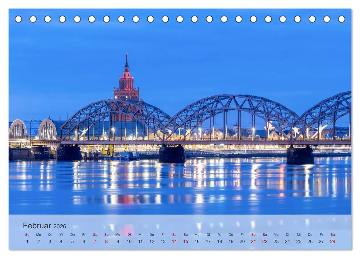 Bild: 9783457400746 | Riga - Paris des Ostens (Tischkalender 2026 DIN A5 quer), CALVENDO...