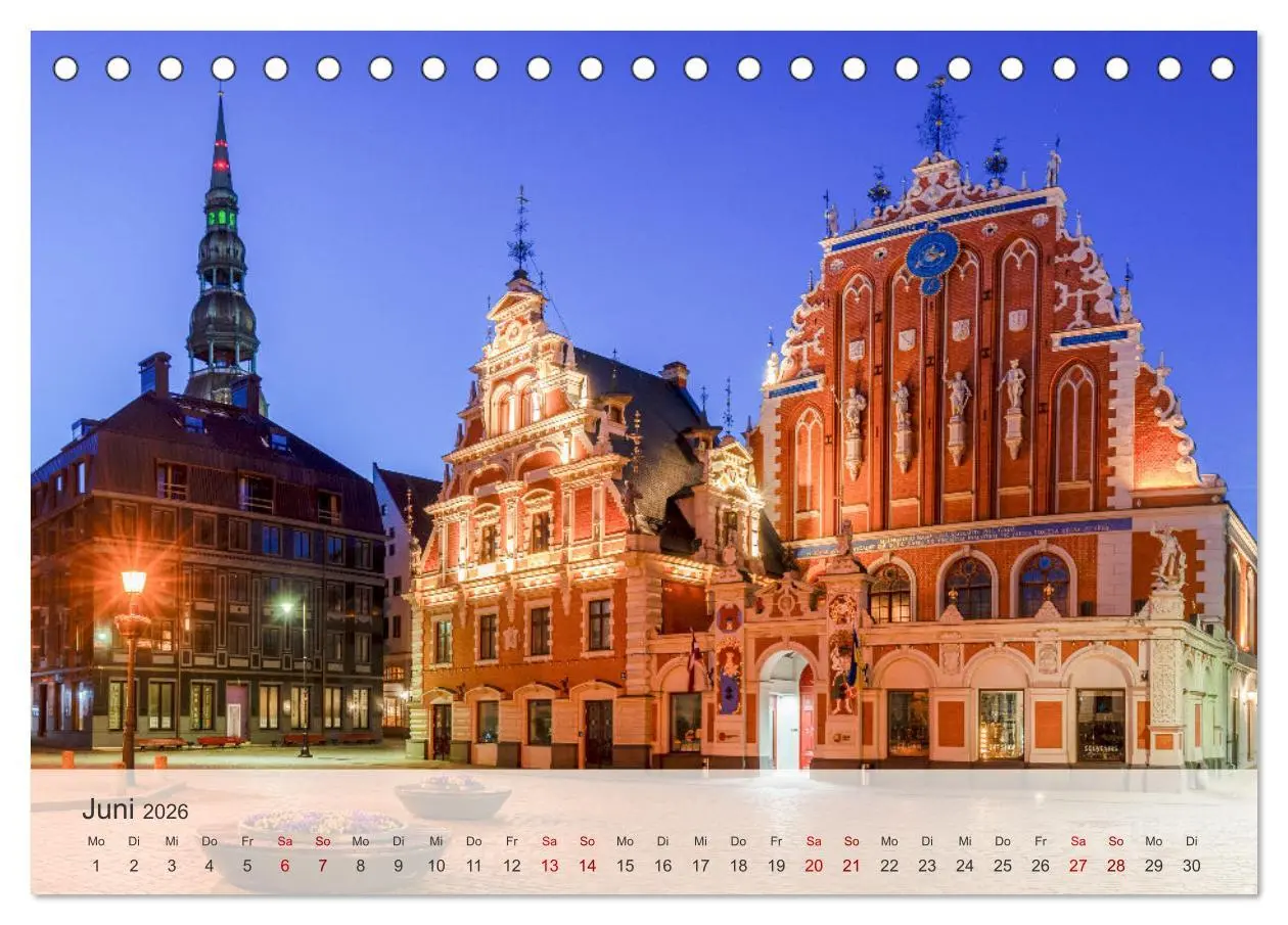 Bild: 9783457400746 | Riga - Paris des Ostens (Tischkalender 2026 DIN A5 quer), CALVENDO...