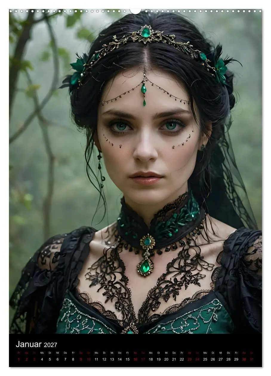 Bild: 9783569060746 | Gothic beauties - Schönheiten der Nacht (hochwertiger Premium...