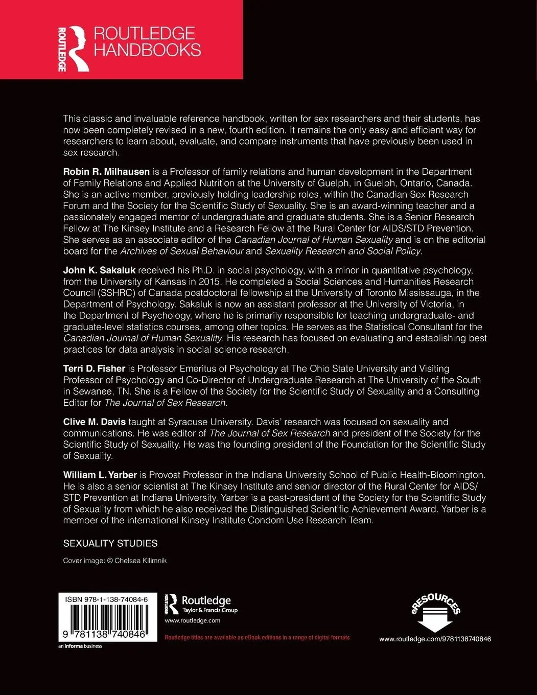 Rückseite: 9781138740846 | Handbook of Sexuality-Related Measures | Robin R. Milhausen (u. a.)