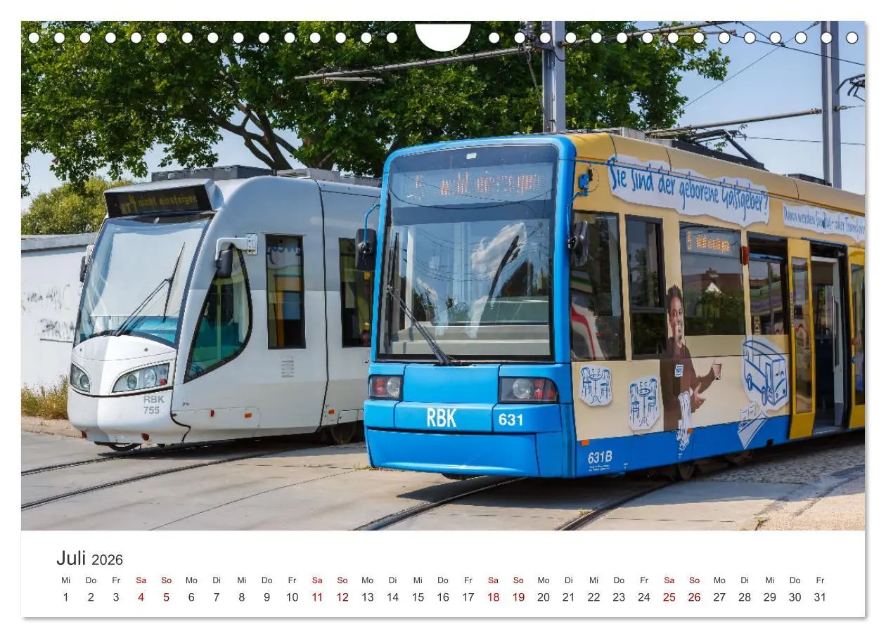 Bild: 9783457630846 | Trams und Straßenbahnen (Wandkalender 2026 DIN A4 quer), CALVENDO...
