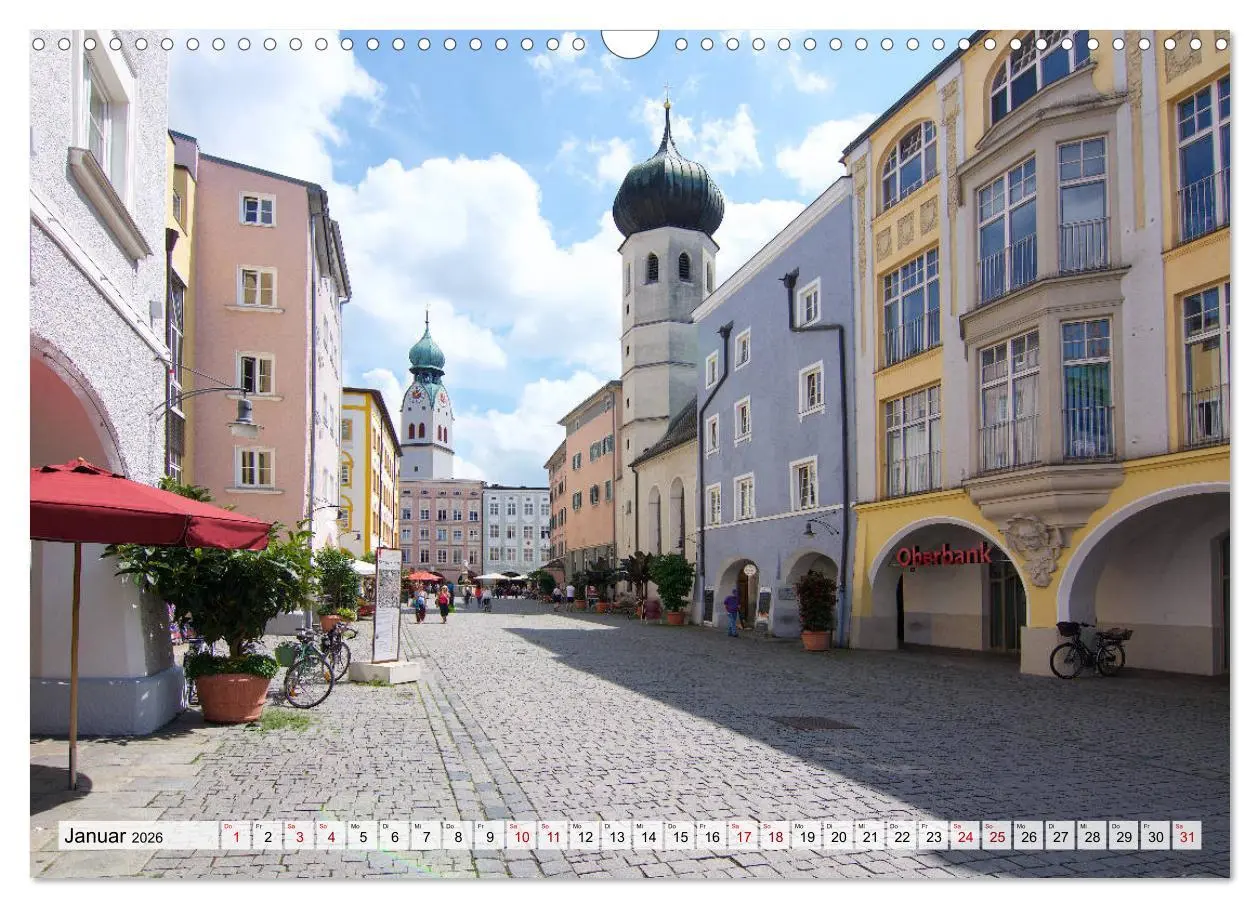 Bild: 9783457940846 | Eine Perle Oberbayerns - Rosenheim (Wandkalender 2026 DIN A3 quer),...