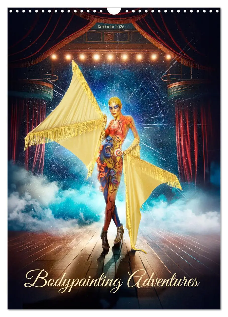 Cover: 9783516270846 | Bodypainting Adventures (Wandkalender 2026 DIN A3 hoch), CALVENDO...
