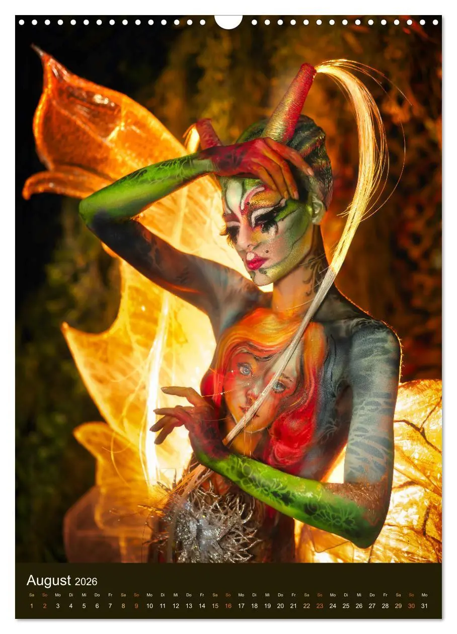 Bild: 9783516270846 | Bodypainting Adventures (Wandkalender 2026 DIN A3 hoch), CALVENDO...