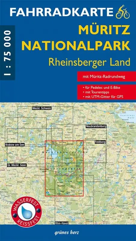 Cover: 9783866360846 | Fahrradkarte Müritz-Nationalpark, Rheinsberger Land | Lutz Gebhardt