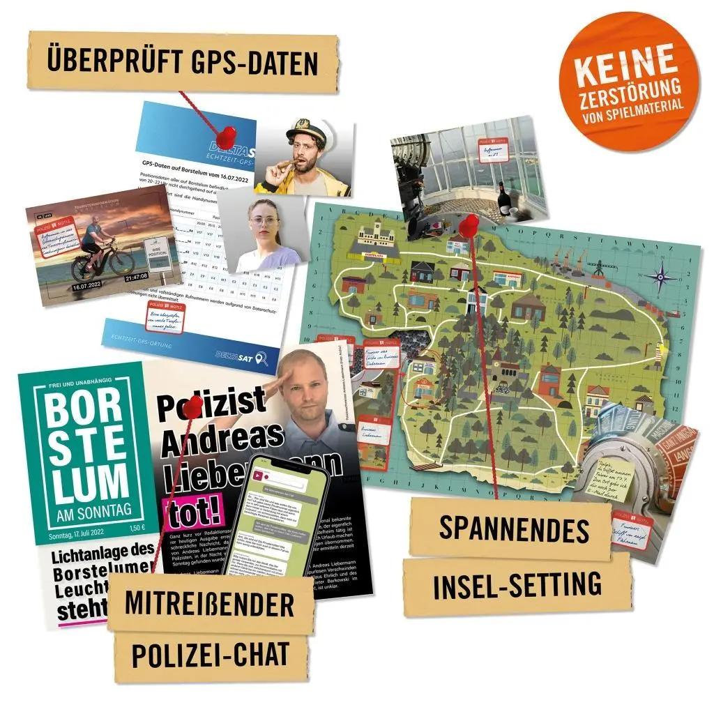 Bild: 4260686490946 | Hidden Games Tatort: Reif für die Insel | Spiel | 32 S. | HID00012