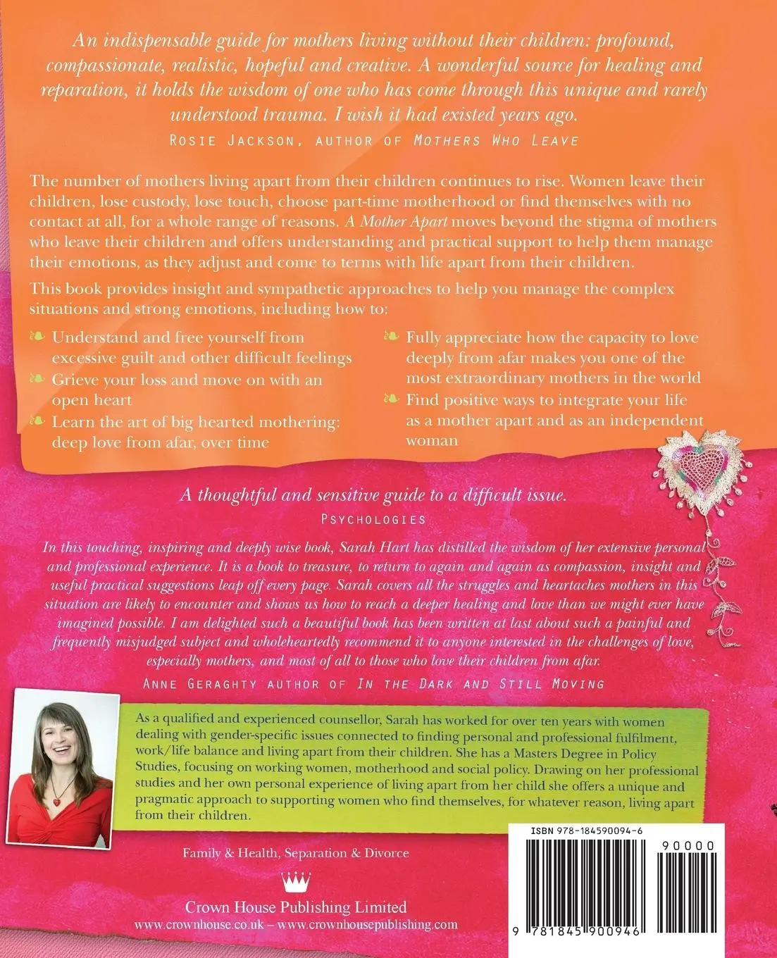 Rückseite: 9781845900946 | A Mother Apart | Sarah Hart | Taschenbuch | Englisch | 2014