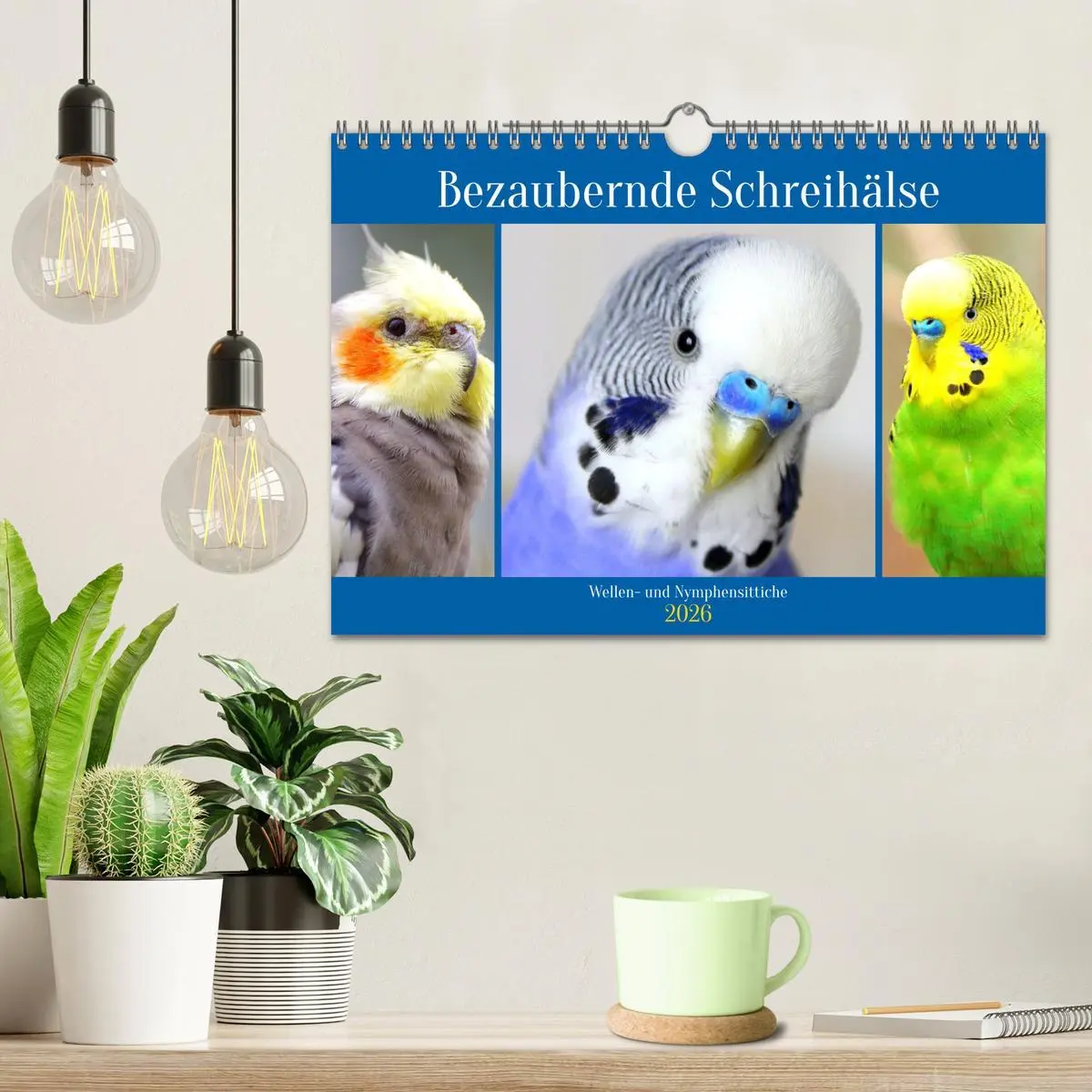 Bild: 9783457620946 | Bezaubernde Schreihälse. Wellen- und Nymphensittiche (Wandkalender...