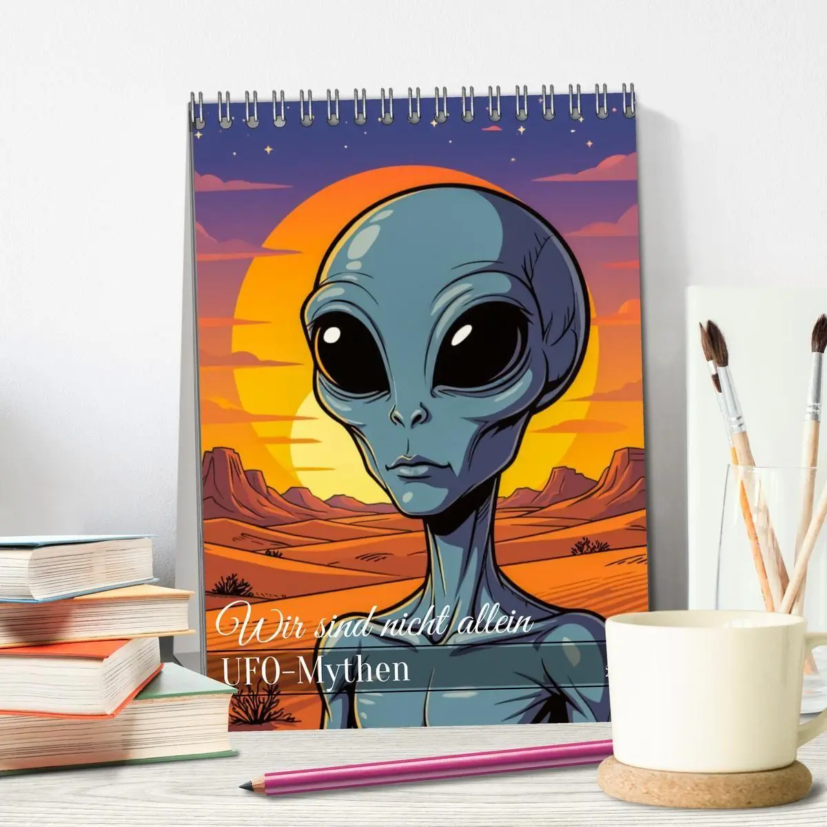 Bild: 9783516710946 | Wir sind nicht allein - UFO-Mythen (Tischkalender 2026 DIN A5...