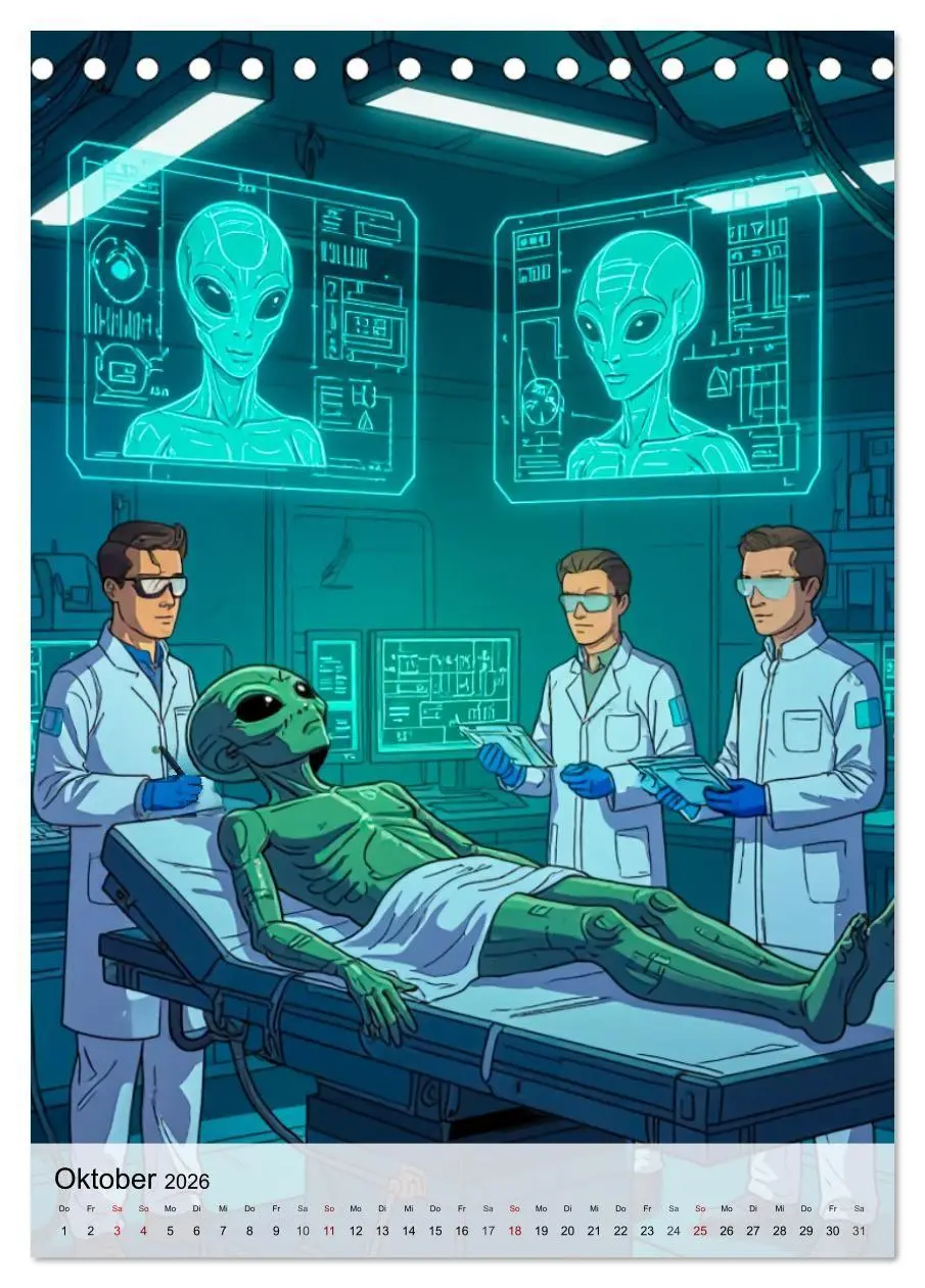 Bild: 9783516710946 | Wir sind nicht allein - UFO-Mythen (Tischkalender 2026 DIN A5...