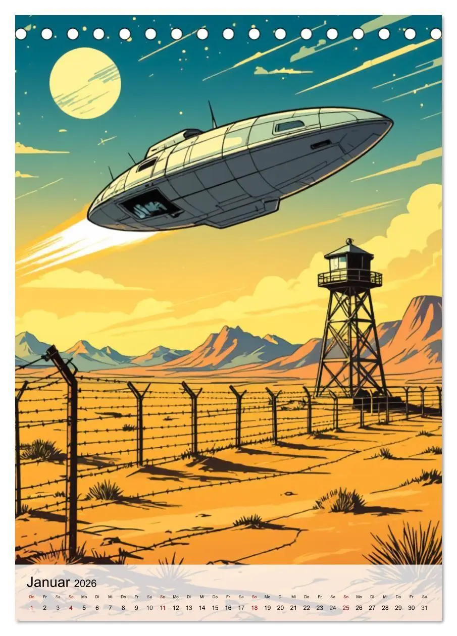 Bild: 9783516710946 | Wir sind nicht allein - UFO-Mythen (Tischkalender 2026 DIN A5...