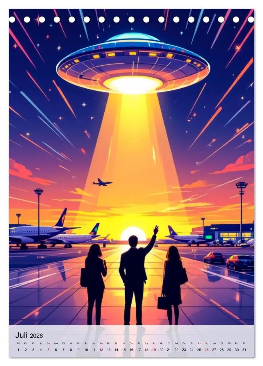 Bild: 9783516710946 | Wir sind nicht allein - UFO-Mythen (Tischkalender 2026 DIN A5...