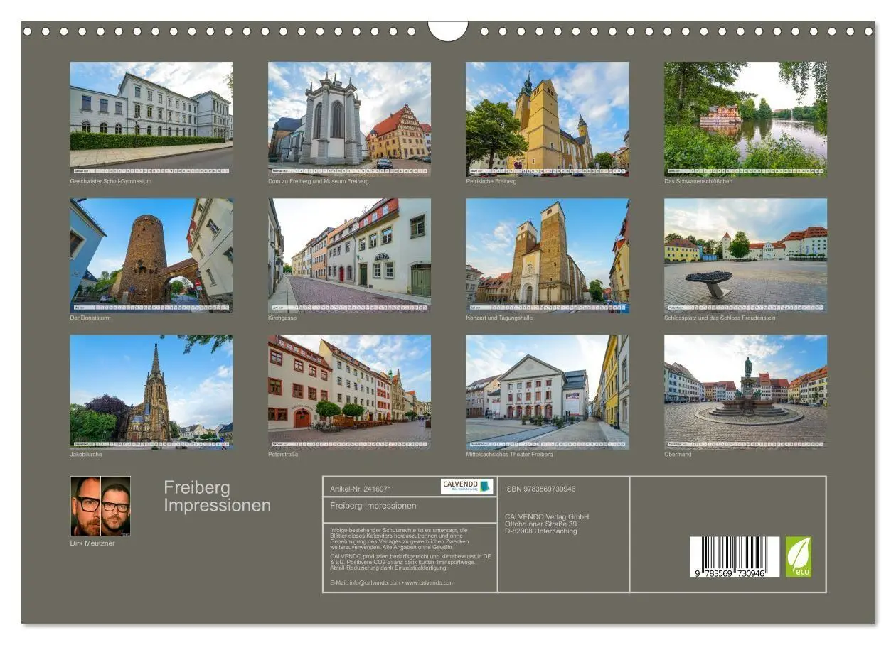 Bild: 9783569730946 | Freiberg Impressionen (Wandkalender 2027 DIN A3 quer), CALVENDO...