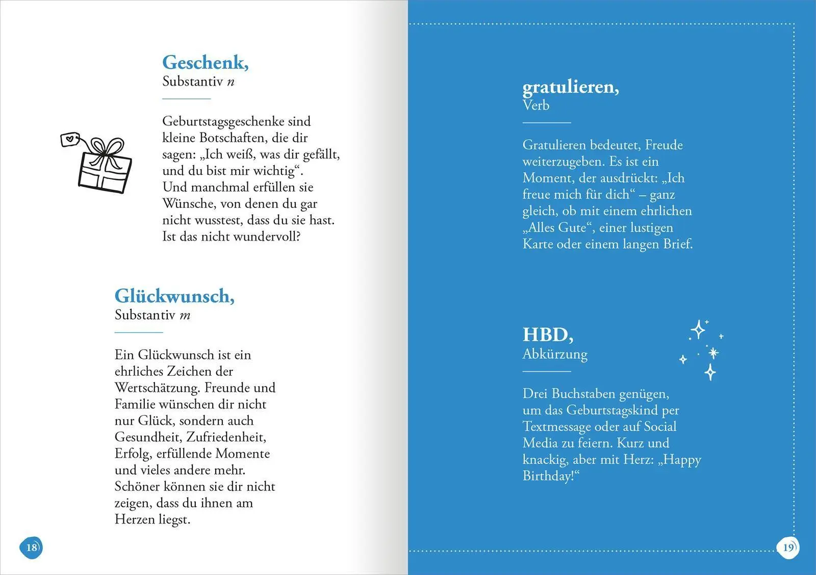 Bild: 9783845870946 | Geburtstag (Substantiv, m) | 50 Gründe, warum wir dich feiern! | Buch