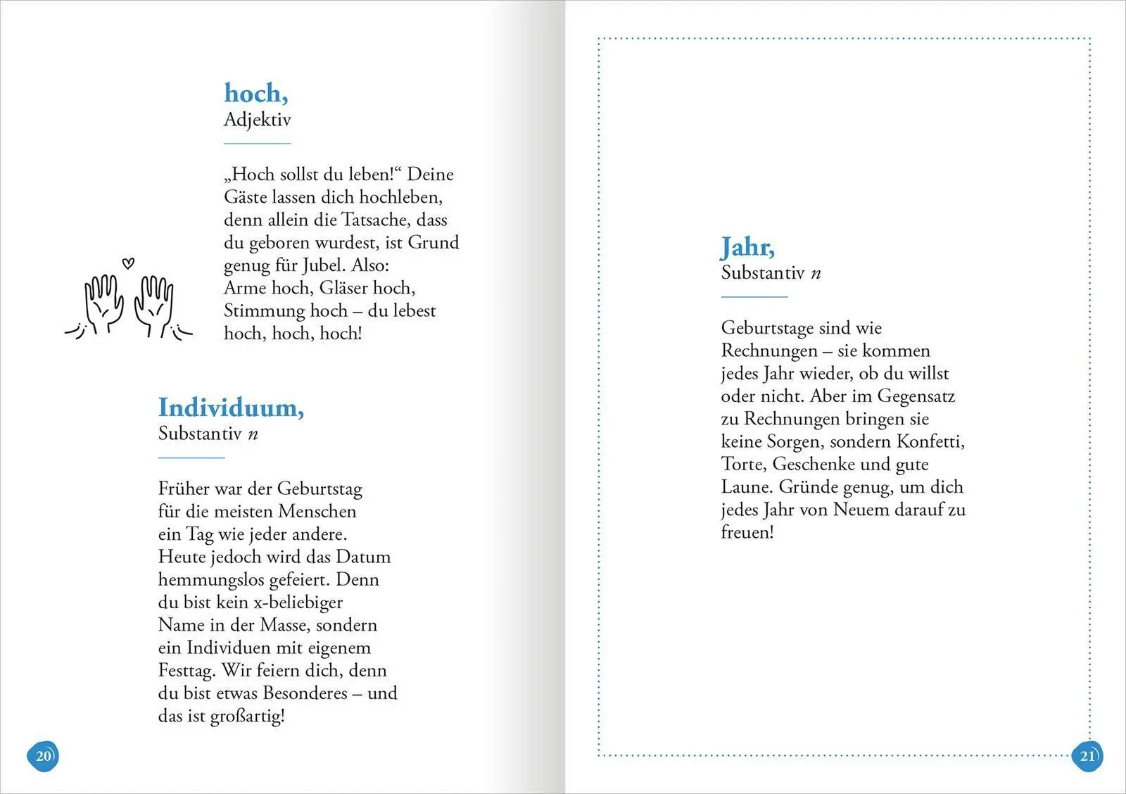 Bild: 9783845870946 | Geburtstag (Substantiv, m) | 50 Gründe, warum wir dich feiern! | Buch