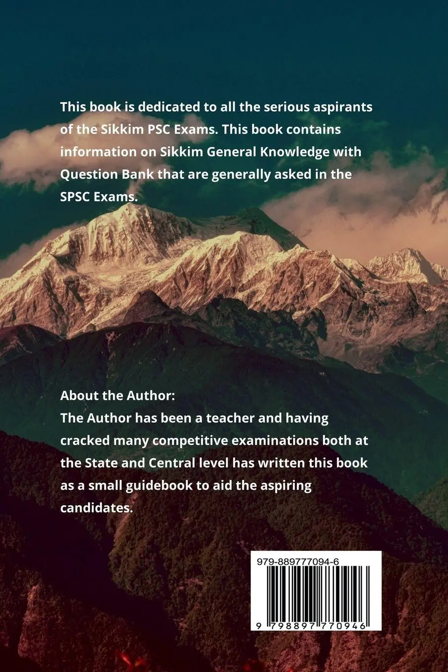 Rückseite: 9798897770946 | Sikkim General Knowledge (GK) for SPSC Exams | Saurav Chettri | Buch