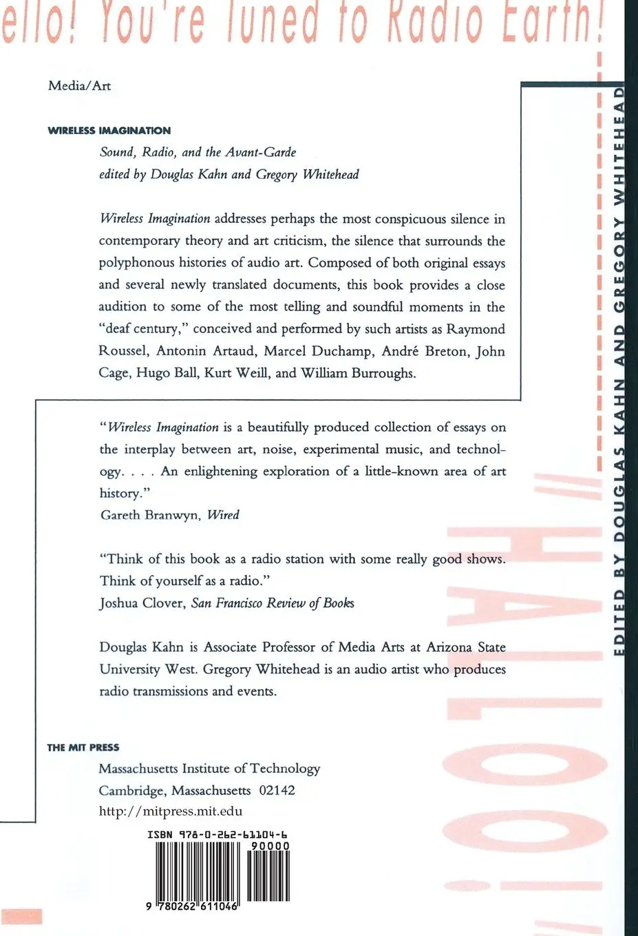 Rückseite: 9780262611046 | Wireless Imagination | Sound, Radio, and the Avant-Garde | Taschenbuch