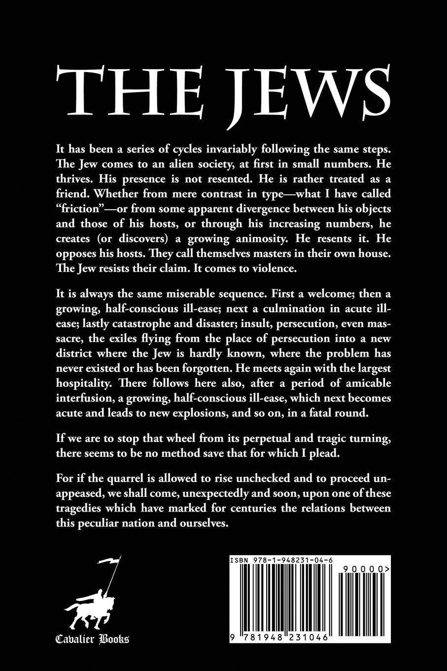 Rückseite: 9781948231046 | The Jews | Hilaire Belloc | Taschenbuch | Kartoniert / Broschiert