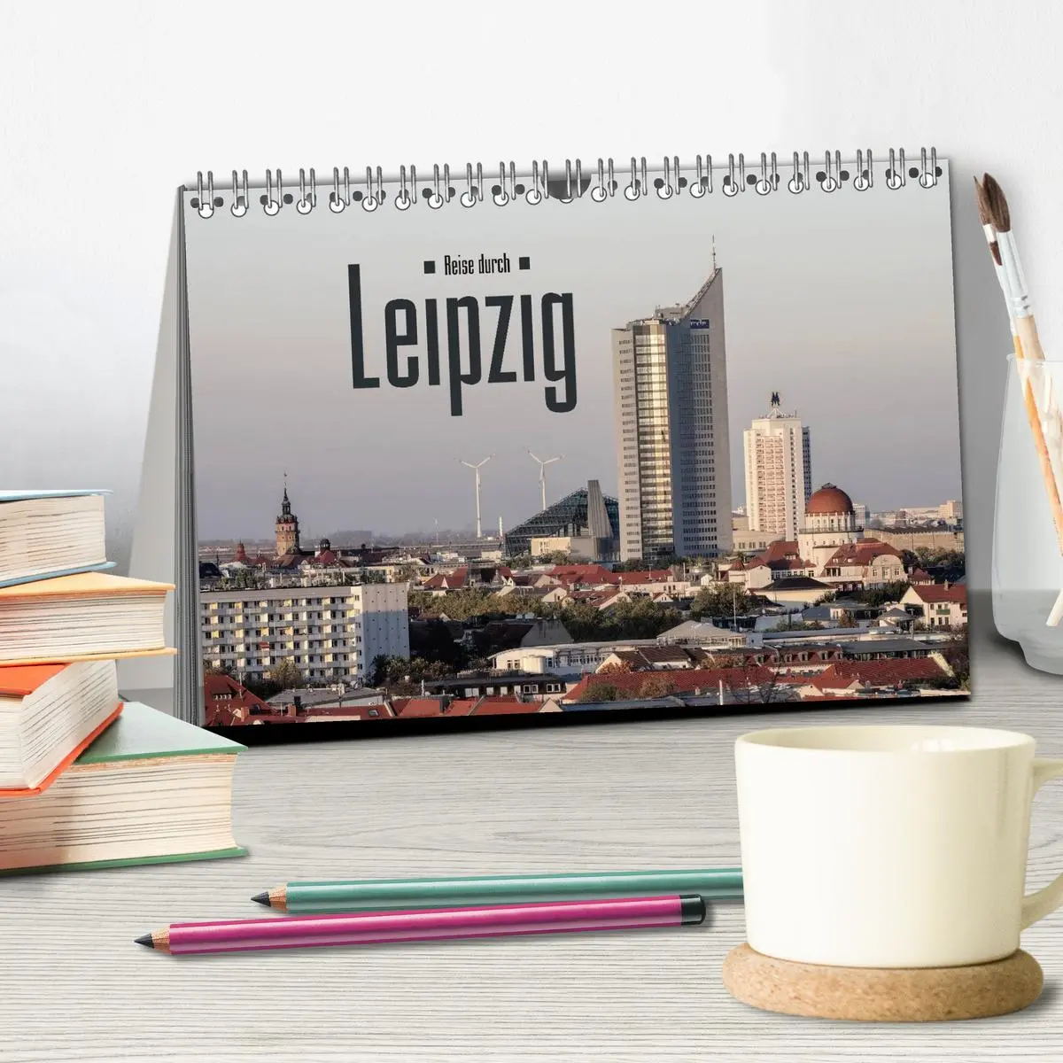 Bild: 9783516081046 | Reise durch Leipzig (Tischkalender 2026 DIN A5 quer), CALVENDO...