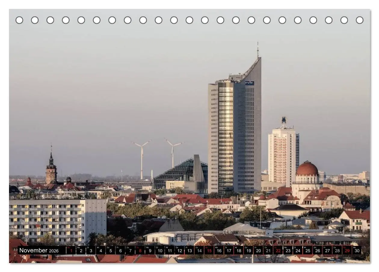 Bild: 9783516081046 | Reise durch Leipzig (Tischkalender 2026 DIN A5 quer), CALVENDO...