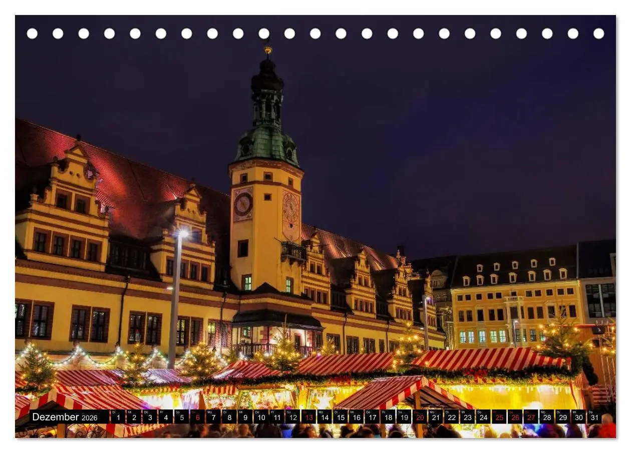 Bild: 9783516081046 | Reise durch Leipzig (Tischkalender 2026 DIN A5 quer), CALVENDO...