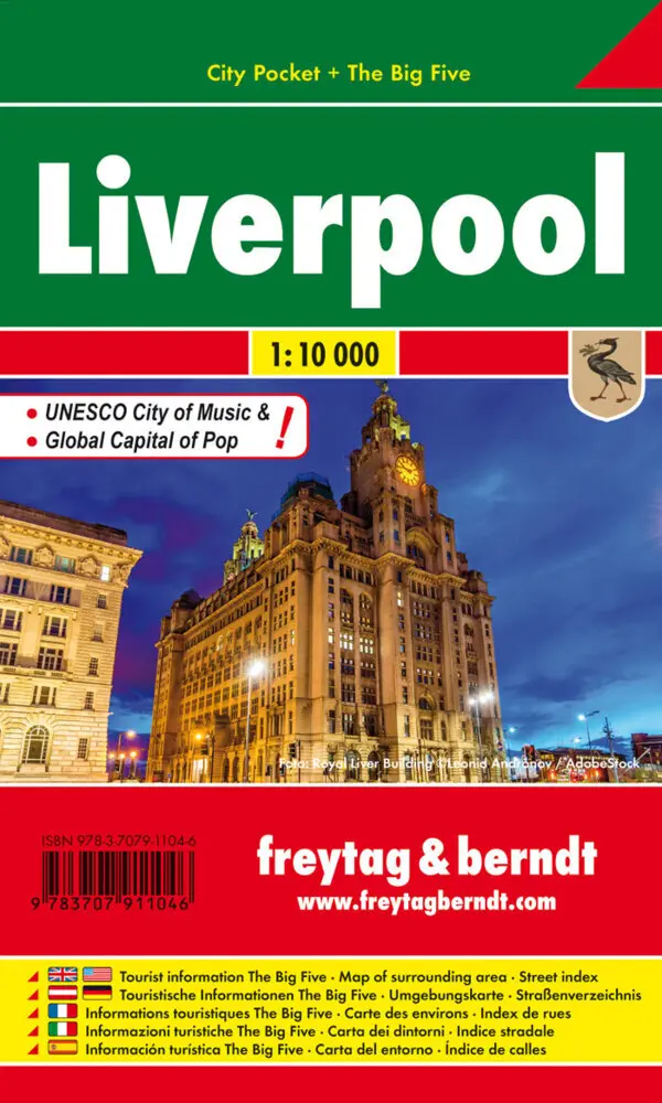Cover: 9783707911046 | Liverpool, City Pocket, Stadtplan 1:10.000 | KG | (Land-)Karte | 2008