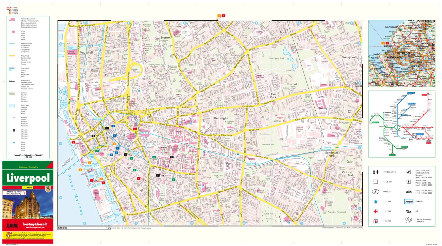 Bild: 9783707911046 | Liverpool, City Pocket, Stadtplan 1:10.000 | KG | (Land-)Karte | 2008