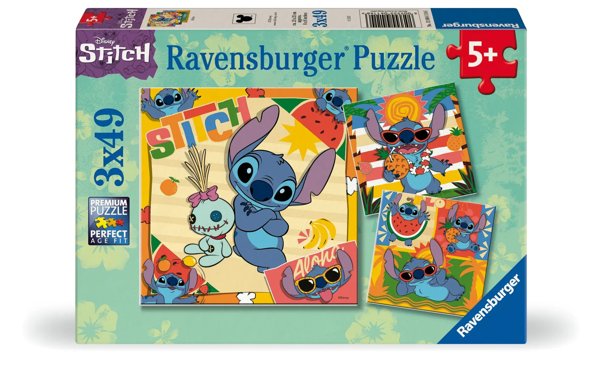 Cover: 4005555041146 | Kinderpuzzle 3x49 Teile - Disney Stitch | Spiel | 12004114 | Deutsch