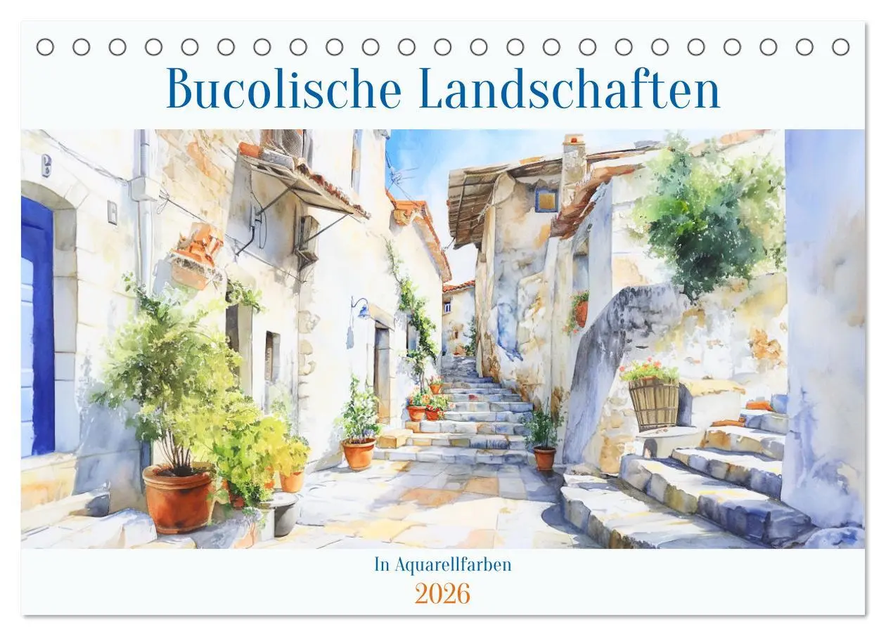 Cover: 9783457361146 | Bucolische Landschaften (Tischkalender 2026 DIN A5 quer), CALVENDO...