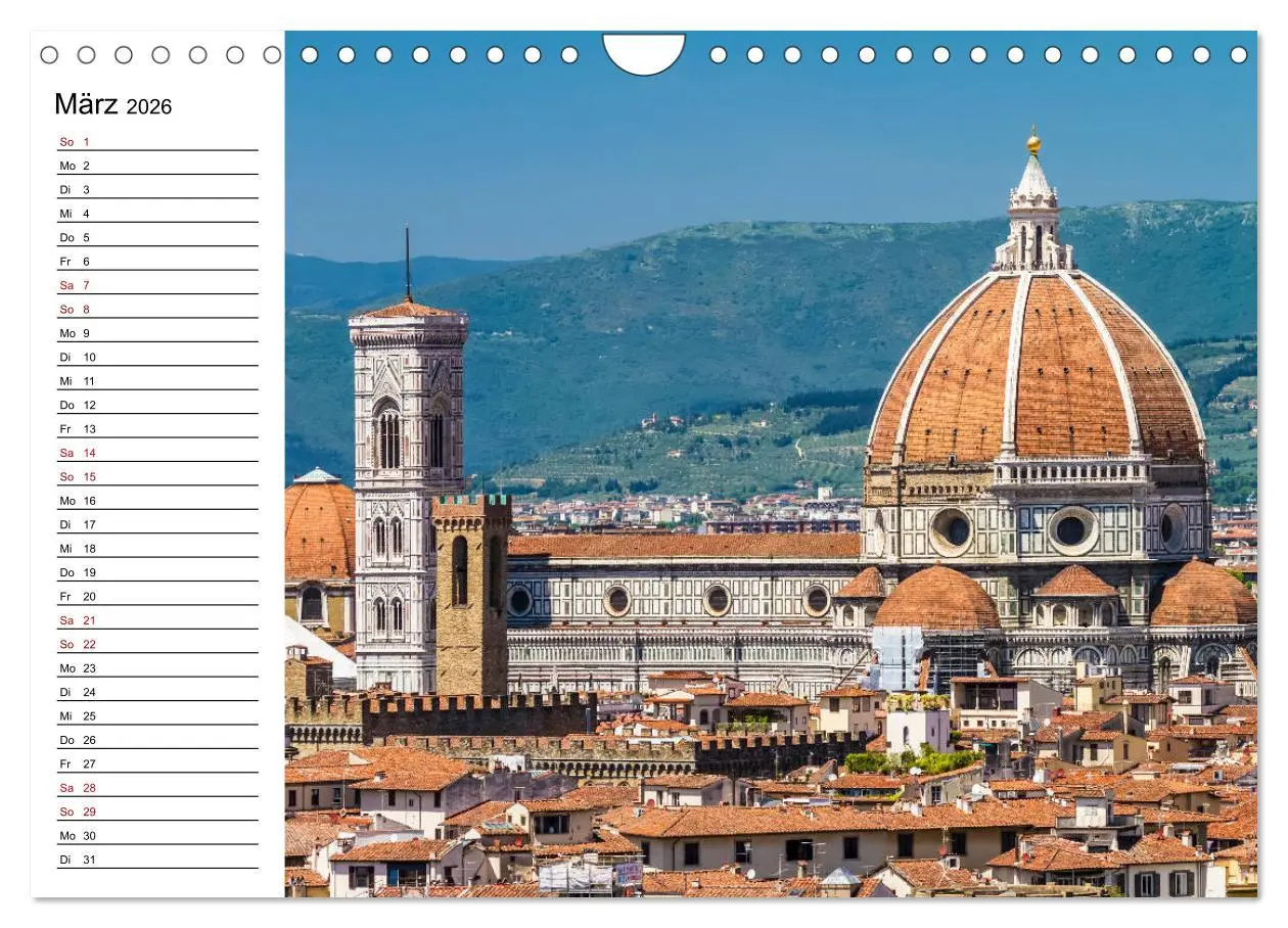 Bild: 9783457811146 | Impressionen aus FLORENZ (Wandkalender 2026 DIN A4 quer), CALVENDO...