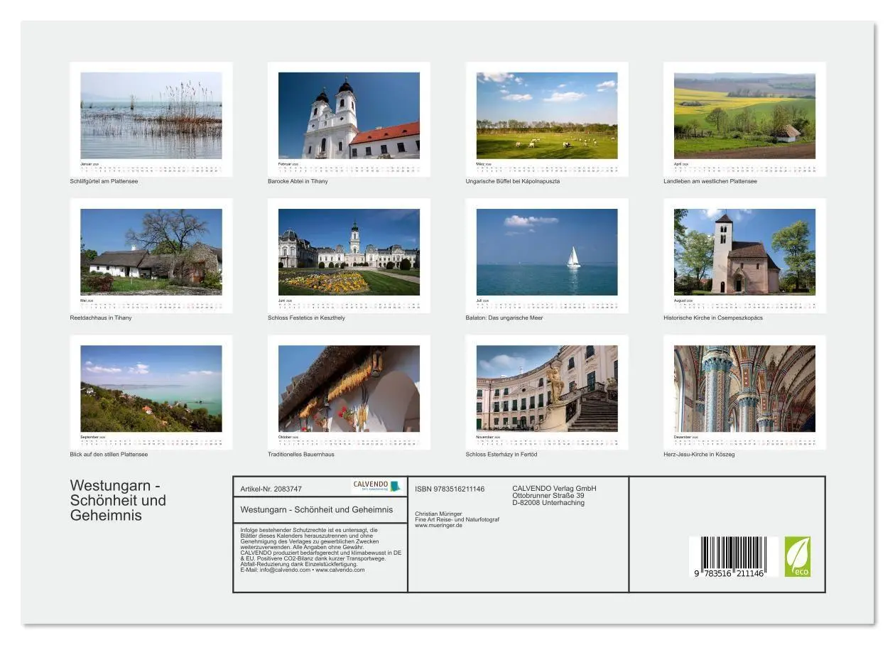 Bild: 9783516211146 | Westungarn - Schönheit und Geheimnis (Wandkalender 2026 DIN A3...