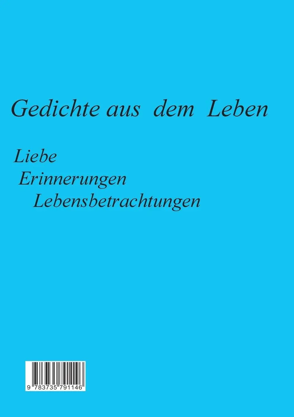 Rückseite: 9783735791146 | Lebensbeobachtungen | Gedichte | Tibor Bergmann | Taschenbuch | 228 S.