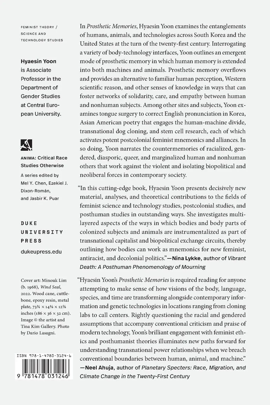 Rückseite: 9781478031246 | Prosthetic Memories | Hyaesin Yoon | Taschenbuch | Englisch | 2025