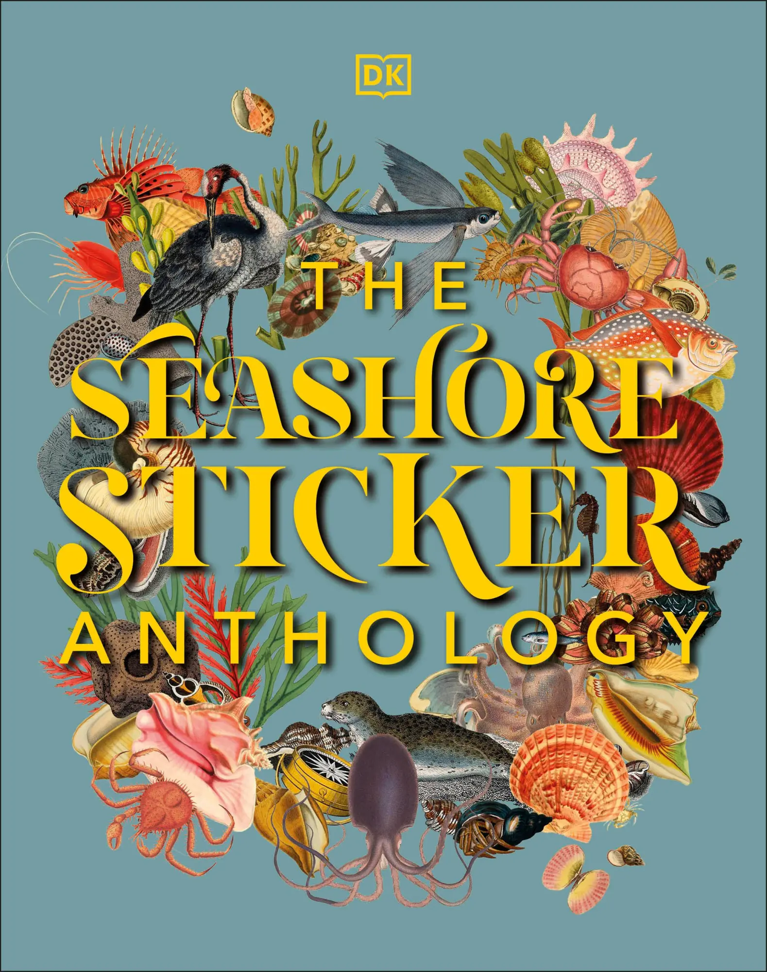 Cover: 9780744051346 | The Seashore Sticker Anthology | With More Than 1,000 Vintage Stickers