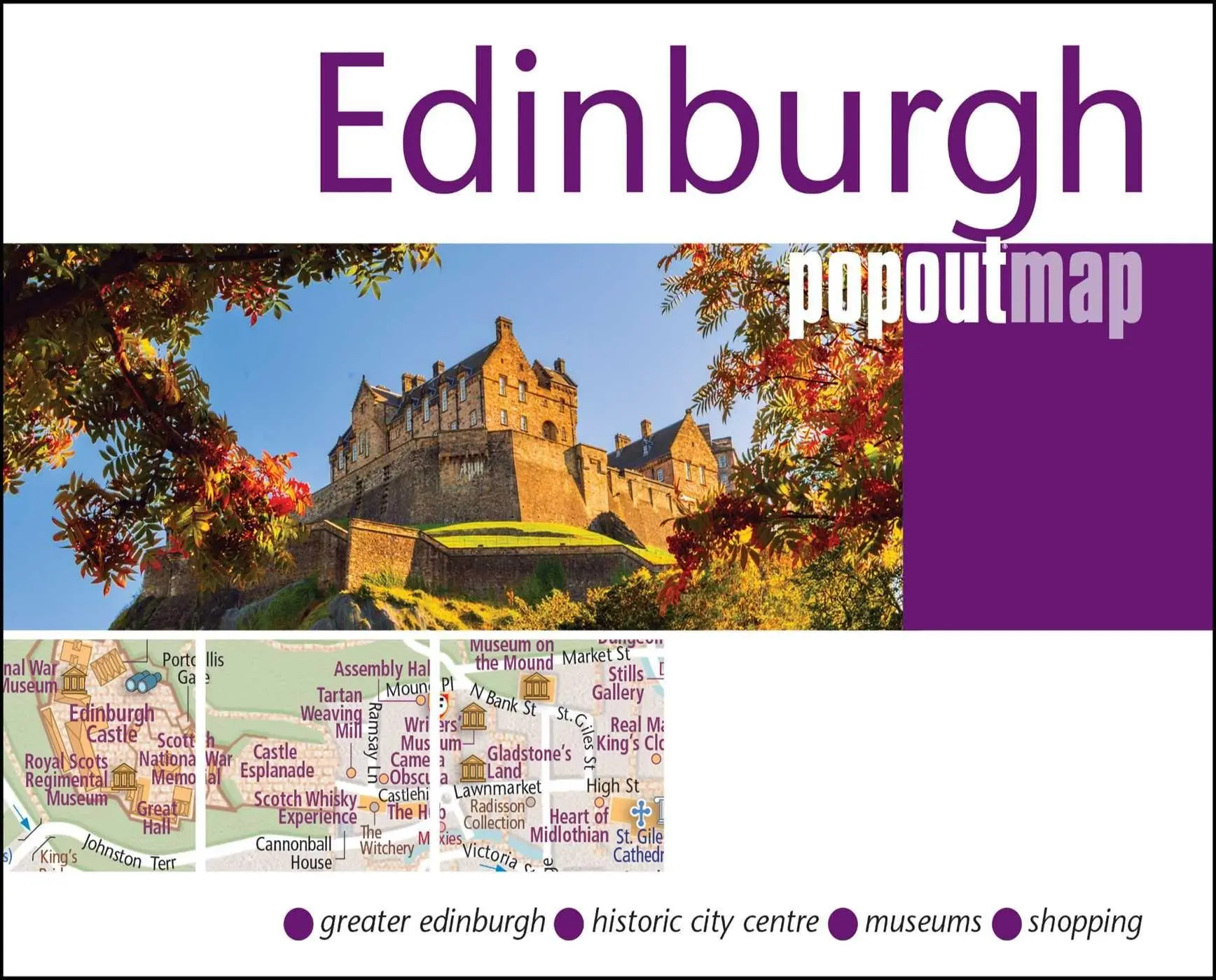 Cover: 9781917131346 | Edinburgh Single | Popout Map | (Land-)Karte | PopOut Stadtplan | 2026