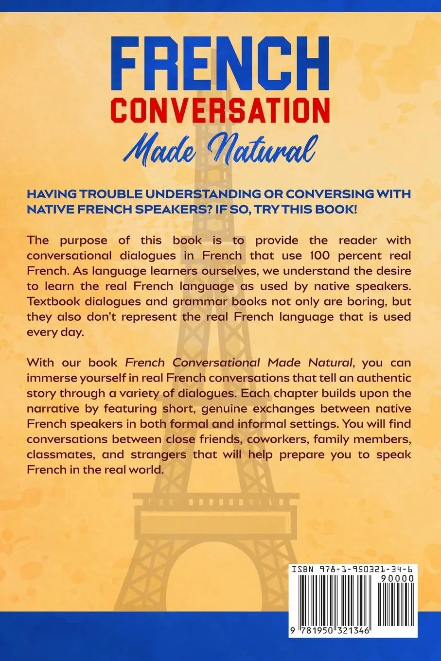Rückseite: 9781950321346 | French Conversation Made Natural | Engaging Dialogues to Learn French