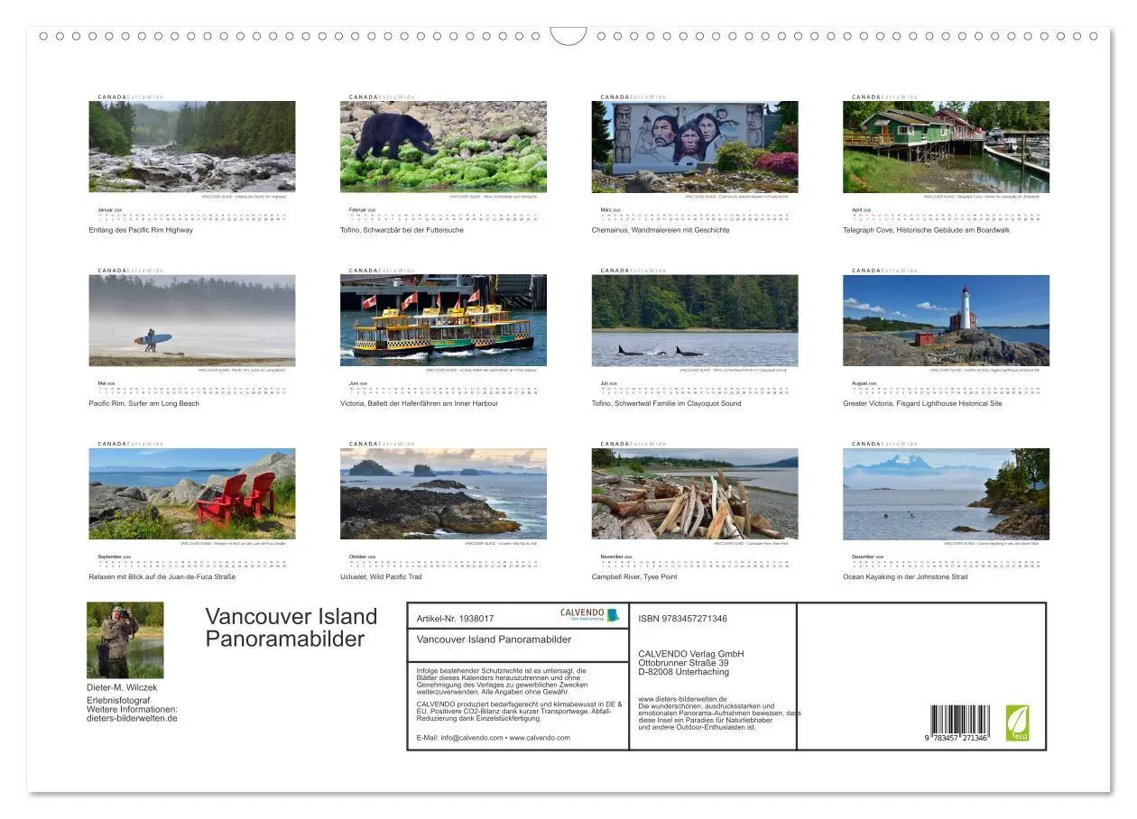 Bild: 9783457271346 | Vancouver Island Panoramabilder (Wandkalender 2026 DIN A2 quer),...