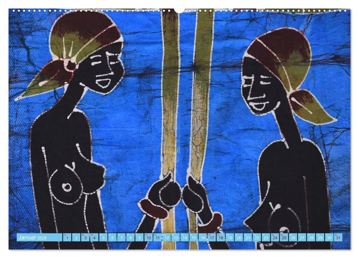 Bild: 9783457891346 | Farbenfrohes Afrika (Wandkalender 2026 DIN A2 quer), CALVENDO...