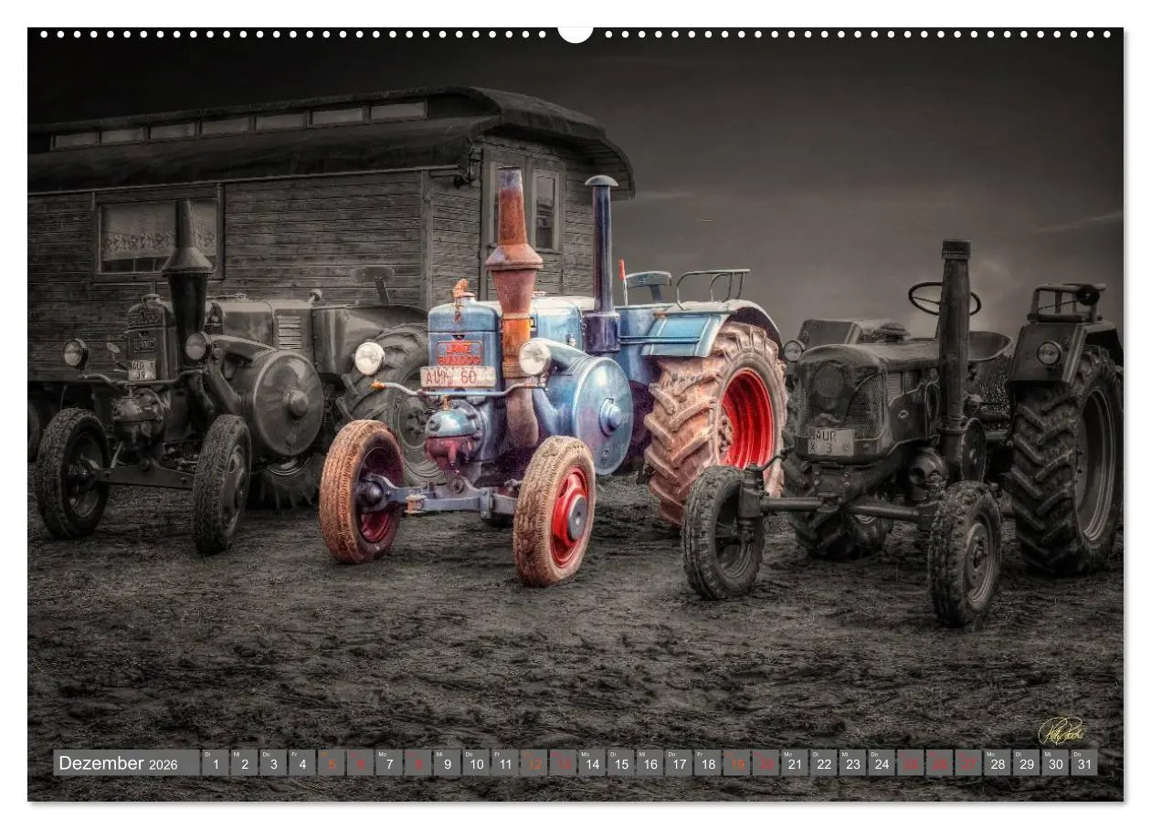Bild: 9783516051346 | Traktoren - Oldtimer (Wandkalender 2026 DIN A2 quer), CALVENDO...