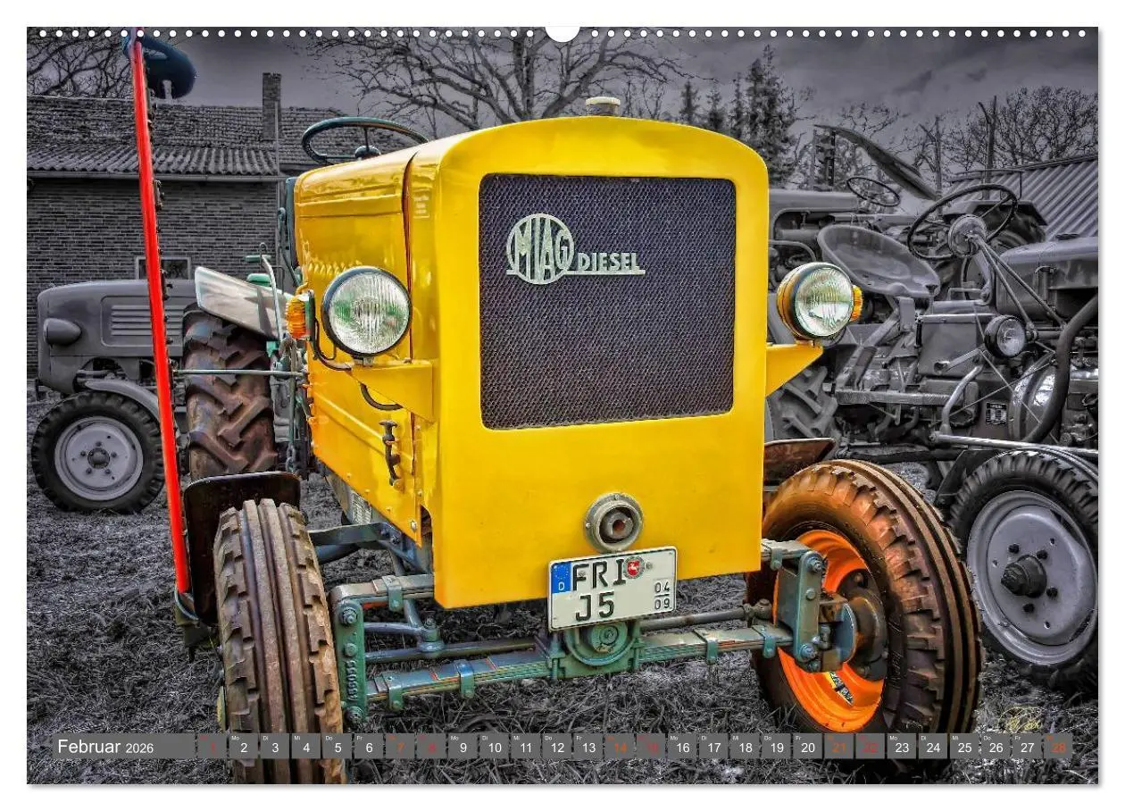 Bild: 9783516051346 | Traktoren - Oldtimer (Wandkalender 2026 DIN A2 quer), CALVENDO...