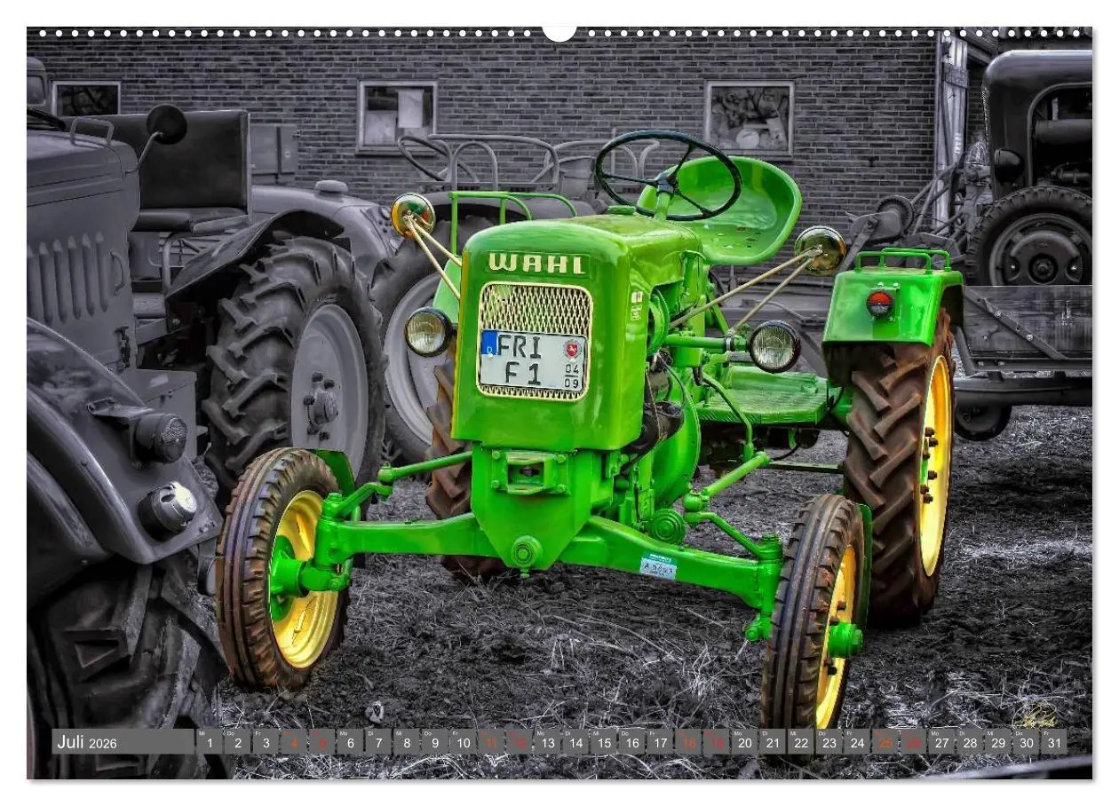 Bild: 9783516051346 | Traktoren - Oldtimer (Wandkalender 2026 DIN A2 quer), CALVENDO...
