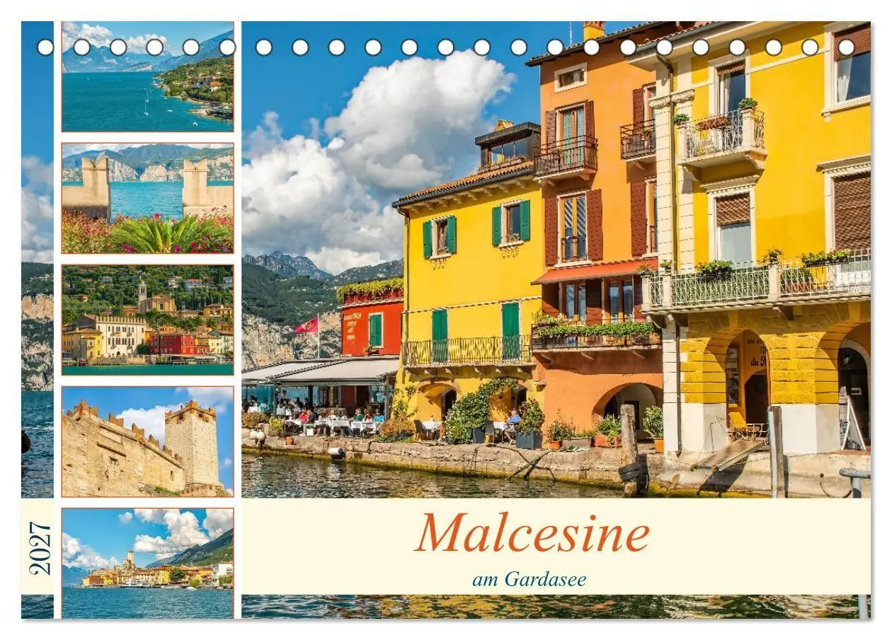 Cover: 9783569211346 | Malcesine am Gardasee (Tischkalender 2027 DIN A5 quer), CALVENDO...
