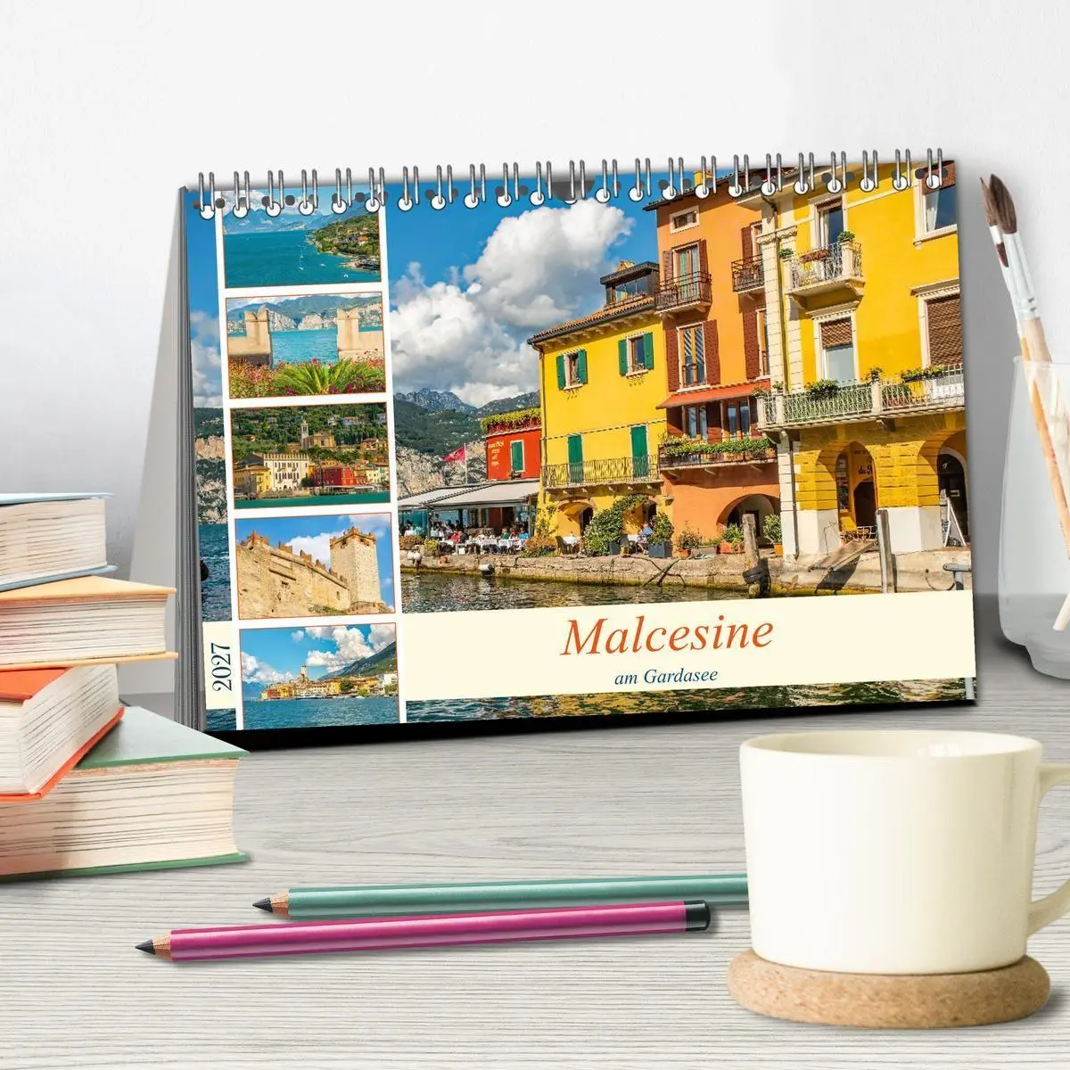 Bild: 9783569211346 | Malcesine am Gardasee (Tischkalender 2027 DIN A5 quer), CALVENDO...