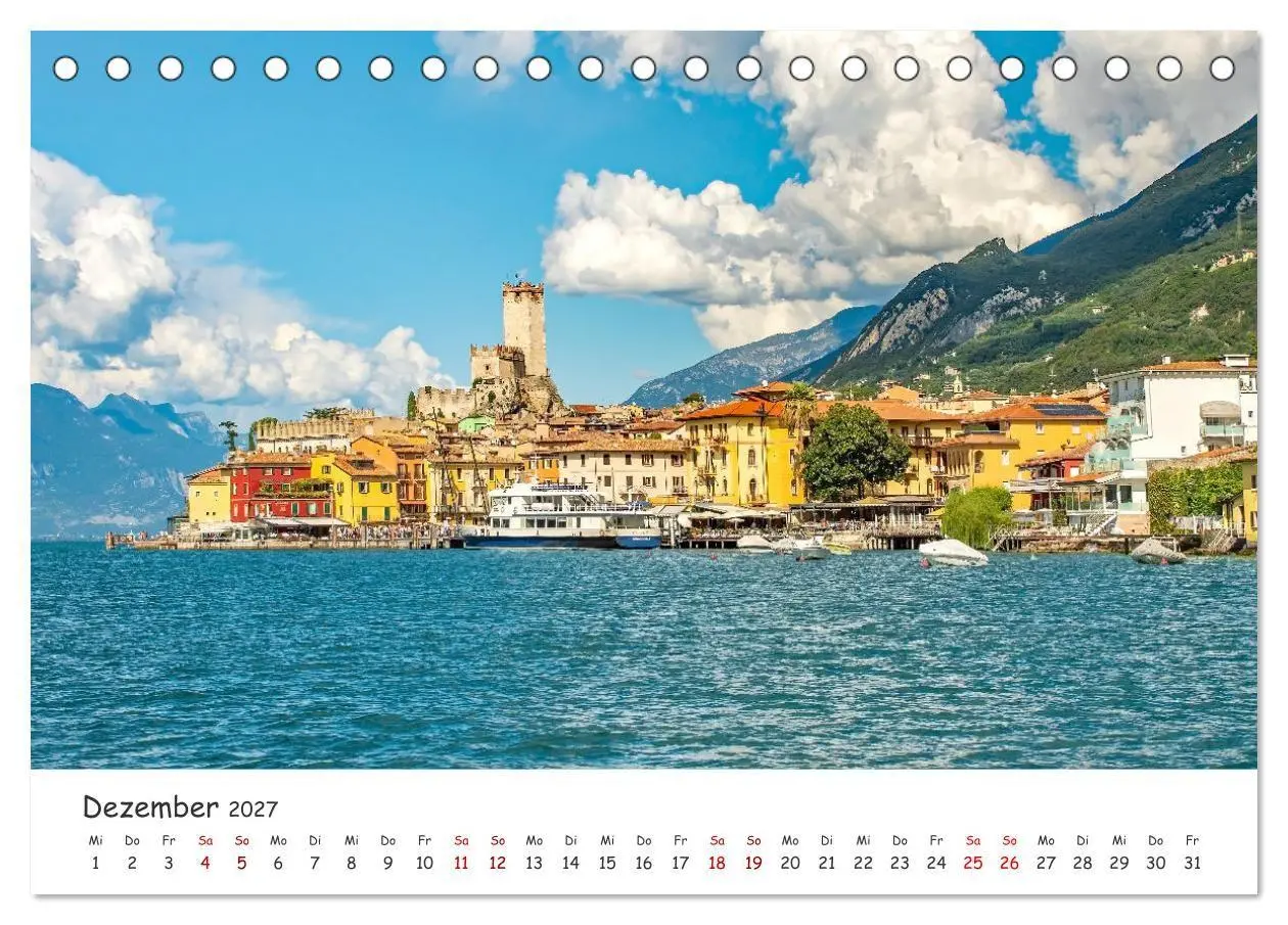 Bild: 9783569211346 | Malcesine am Gardasee (Tischkalender 2027 DIN A5 quer), CALVENDO...
