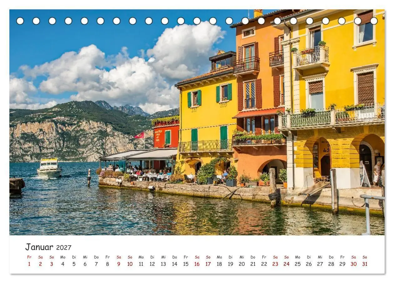 Bild: 9783569211346 | Malcesine am Gardasee (Tischkalender 2027 DIN A5 quer), CALVENDO...